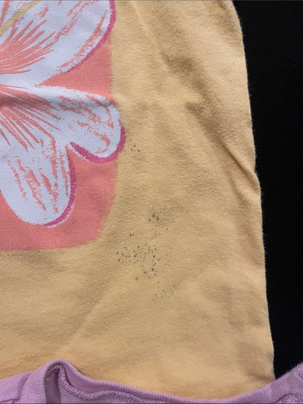 OshKosh B'gosh Girls' Short Sleeve Tee - Yellow Floral Graphic
